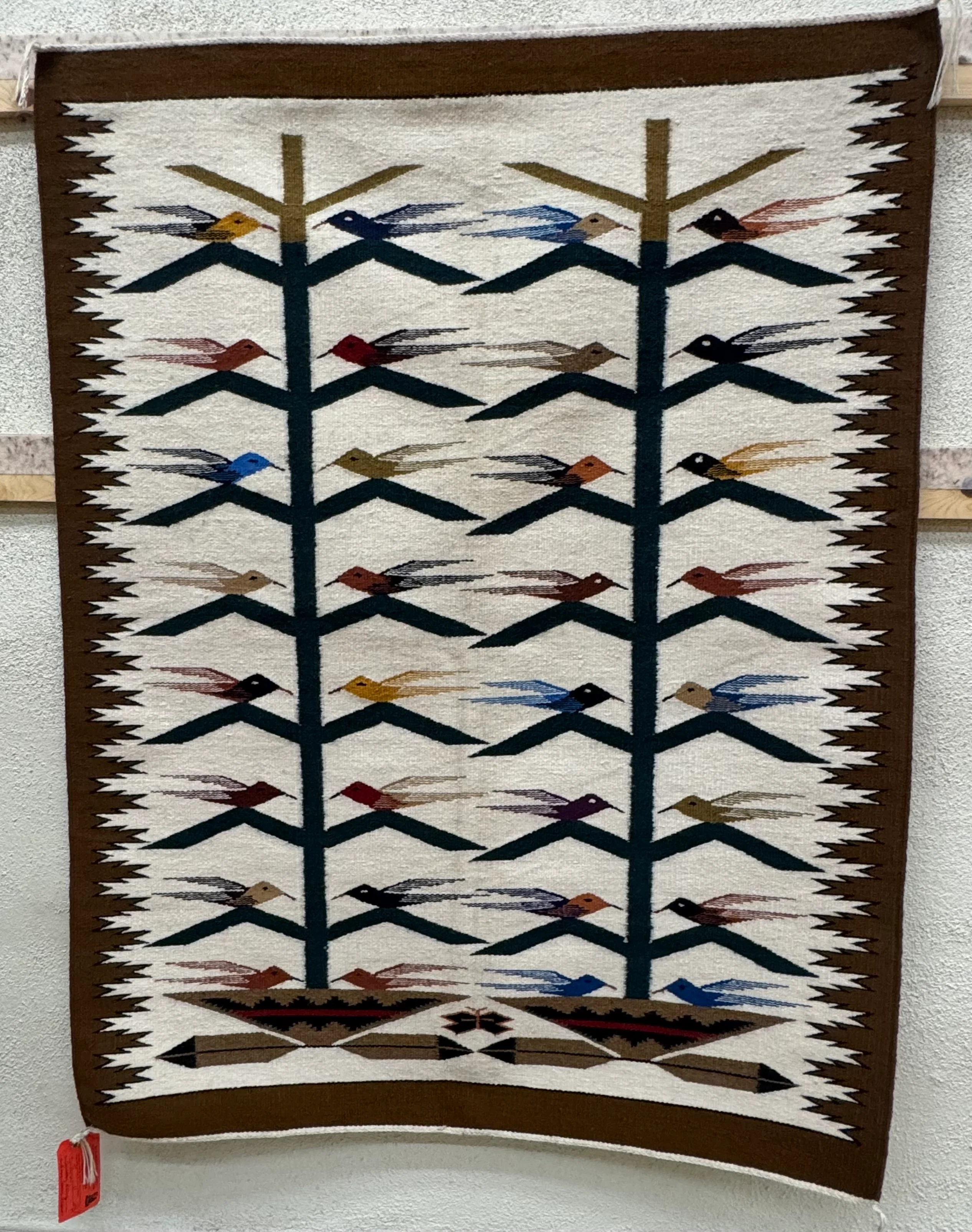 Tree Of Life Patter Navajo Rug