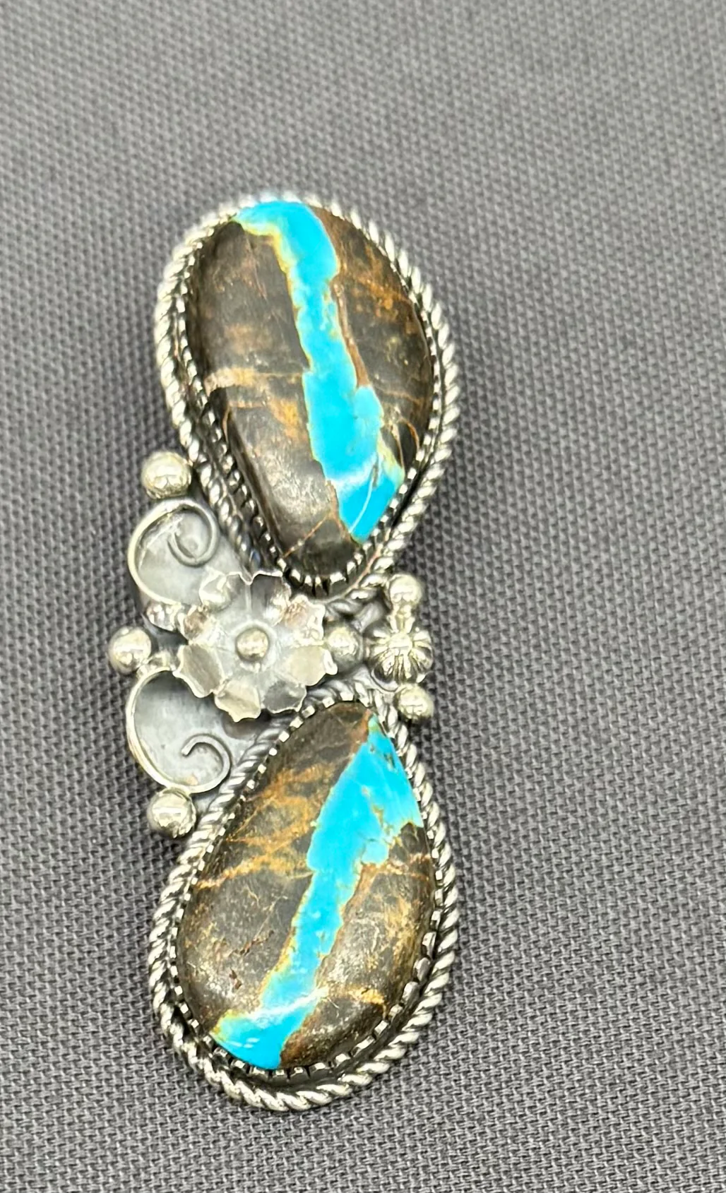 Turquoise and Silver Pendant