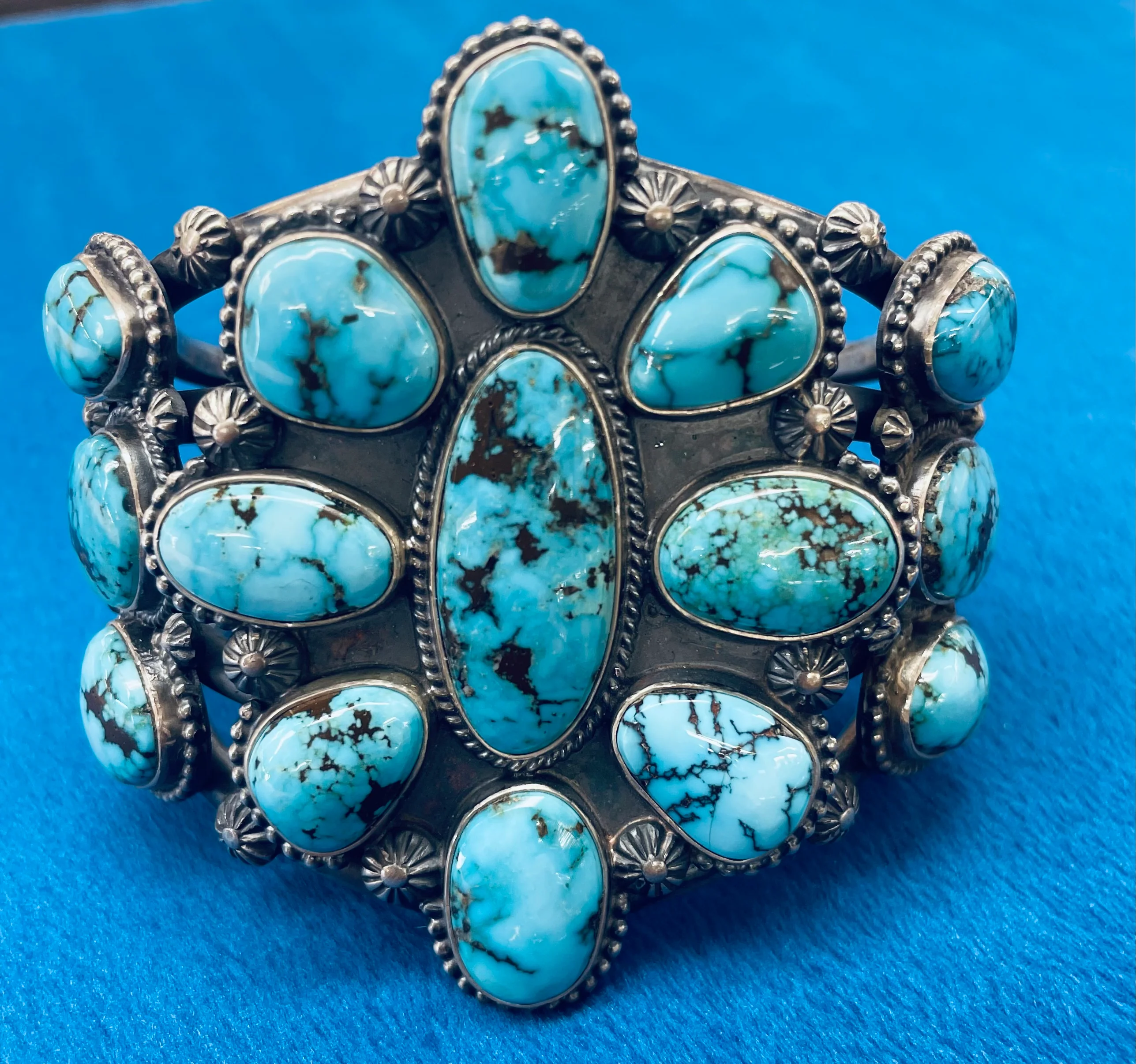 Turquoise Cluster Bracelet