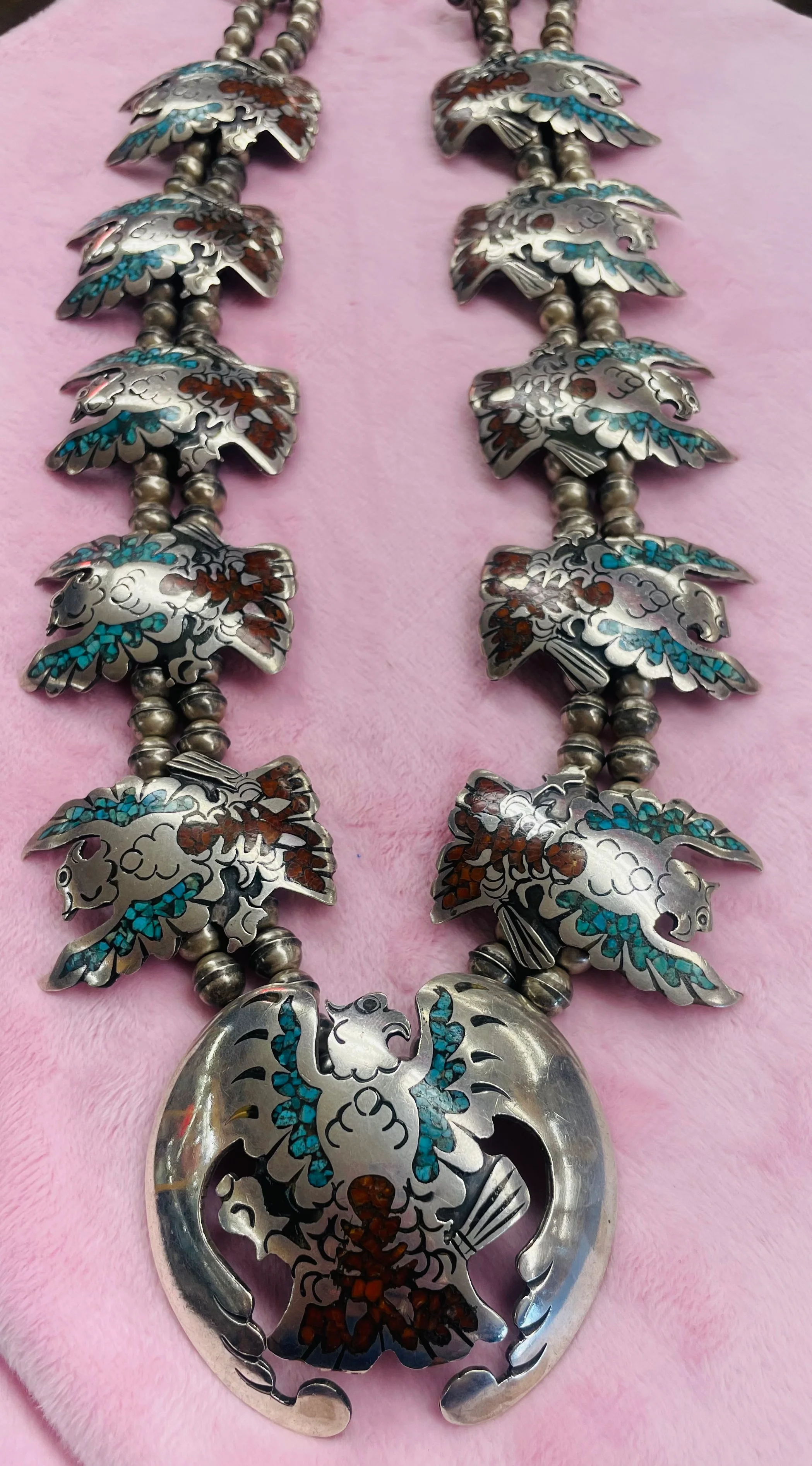 Zuni Squash with Chip Inlay Stones